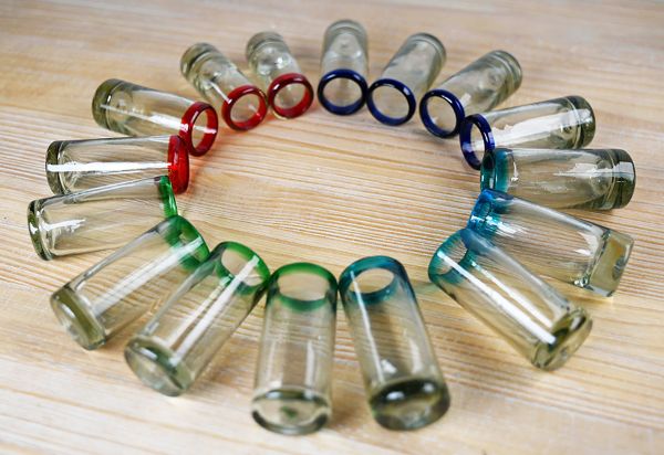 hand made shot glasses