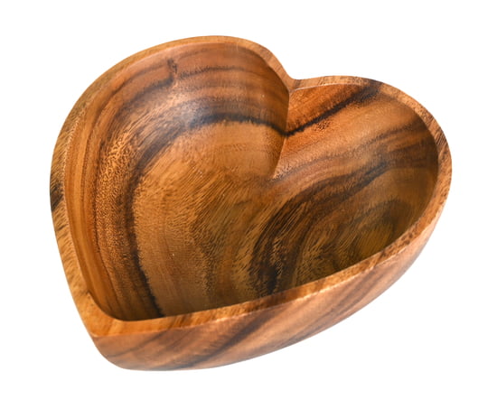 Heart Shaped Bowl, 8" x 3"