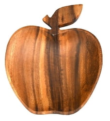 Apple Shaped Bowl, 6.75" x 5.75" x 1.5"