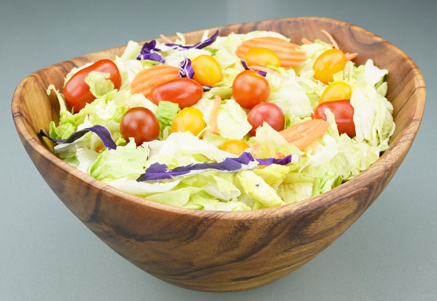 Oiled acacia wood salad bowl Ø 27 cm : Stellinox