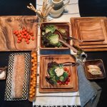 Rustic and Refined: Modern Square Plates and Bowls