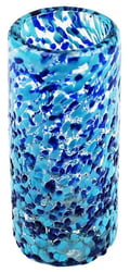 Blue Confetti Shot Glass, 2oz, 3.5" H x 1.5"Diam