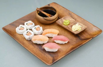 Olive Wood Sushi Plate, Sushi Serving Tray, Sushi Gift, Olive