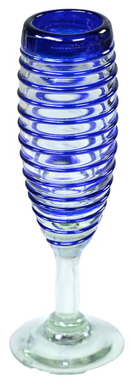 Cobalt Blue Vortex Champagne Flute