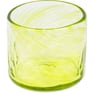 4 Hand Blown Eco-Friendly Green Recycled Glass Juice Glasses, "Lime Relaxation"