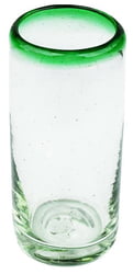 Green Rim Shot Glass, 2oz, 3.5" H x 1.5"Diam