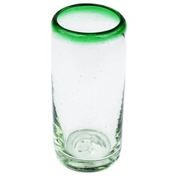 Green Rim Shot Glass, 2oz, 3.5" H x 1.5"Diam