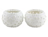 Handmade Tealight Candleholders with Glass Mosaic (Pair), "Starlit Night"