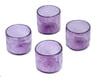 Recycled Glass Hand Blown Purple Juice Glasses (Set of 4), "Twilight Storm"