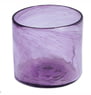 Recycled Glass Hand Blown Purple Juice Glasses (Set of 4), "Twilight Storm"