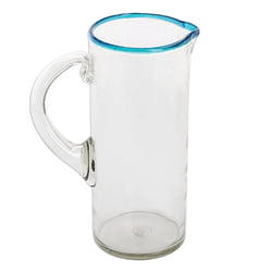 Aqua Rim Straight Pitcher, 10" H x 5"Diam