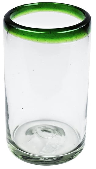 Green Rim Tumbler, 5" H x 3" Diam