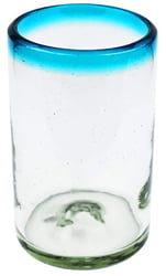 Aqua Rim Tumbler, 5" H x 3" Diam