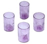 Recycled Glass Hand Blown Purple Tumblers (Set of 4), "Twilight Storm"