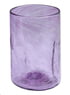 Recycled Glass Hand Blown Purple Tumblers (Set of 4), "Twilight Storm"