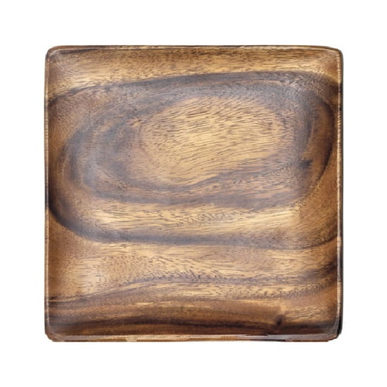 Acacia Wood Charcuterie Square Plate/Tray/Charger, 12" x 12" x 1"