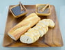 Acacia Wood Charcuterie 3-Piece Serving Set with 12" Square Plate/Tray and 4" Square Sauce Dishes