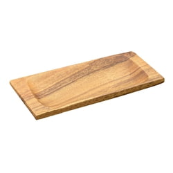 Acacia Wood Appetizer Serving Tray, 9" x 4" x 1"