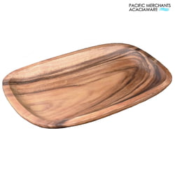 Acacia Wood Oval Serving Platter, 16" x 10" x 1.5"