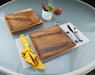 Acacia Wood Charcuterie Square Plates/Trays, 12" x 12" x 1", Set of 4