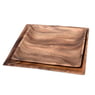 Acacia Wood Square Charcuterie Tray, 14" x 14" x 1"