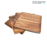 Acacia Wood Charcuterie Square Plate, 8" x 8" x 0.75"