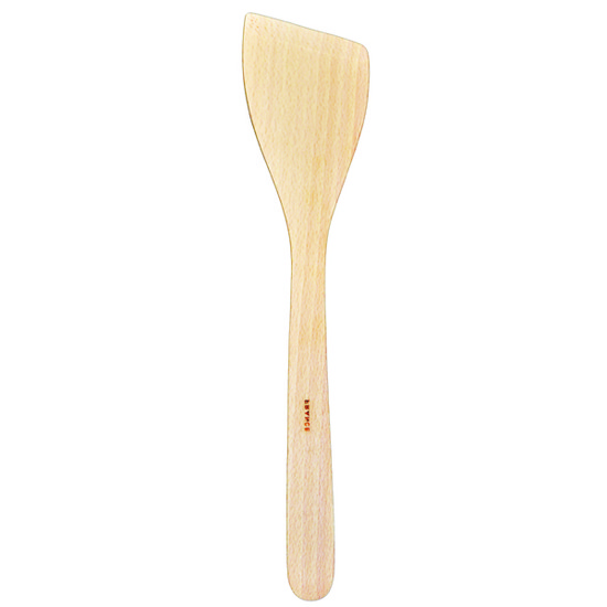 Beechwood 12" Large Beveled Edged Spatula